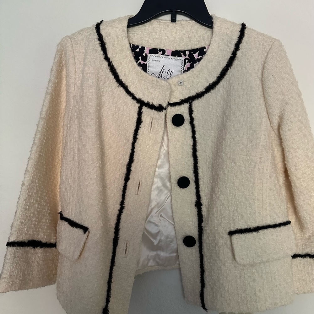 Brand Milly from New York set of mini coat and skirt
